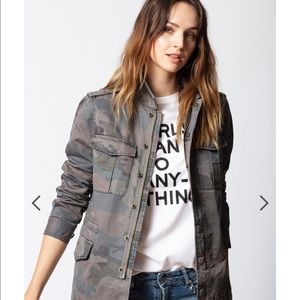 Zadig & Voltaire Kayak Camou Blazer XS